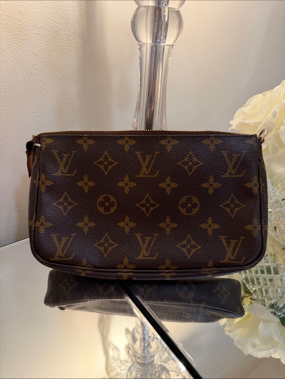 Louis Vuitton Brown Monogram Canvas Crossbody Pochette